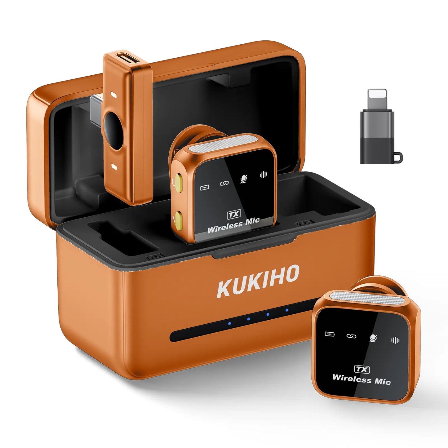 Mother'S Day Sale!Kukiho Wireless Lavalier Microphone for Iphone Ipad Android with Charging Case Audio Smartphone Audio Smartphone