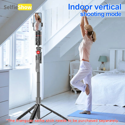 Phone Gimbal Stabilizer, 360° Rotatable Phone Live Broadcast Bracket with Remote Control, Rechargeable Adjustable Phone Desktop Stand for Phone Shooting, Phone Photography Accessories