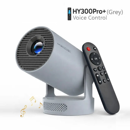 [US Warehouse] Magcubic Hy300Pro Projector 290ANSI Android 14.0 Dual Wifi6 8K 4K Decode Auto Keystone Correction Wireless BT5.4 130"Screen 1280*720P Built-In Speaker Allwinner H726 180° Rotatable Mini Portable Home Cinema Outdoor Audio Summervibes Gift