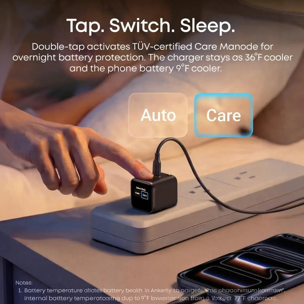 Anker Smart Display Charger, USBC Charger with Smart Recognition, Built-In Care Mode, Compact with 180° Foldable Plug + Anker Portable Laptop Power Bank with Built-In Cables, 25,000Mah High-Capacity Battery, Fast Charging for 4 Devices Summervibes
