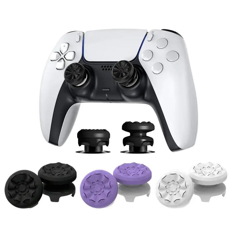 Professional Thumb Grips Joystick Cap Analog Stick Cover, Thumbsticks Grips for PS5/PS4, XBOX, 2 Thumbsticks - 1 High-Rise, 1 Mid-Rise Grips
