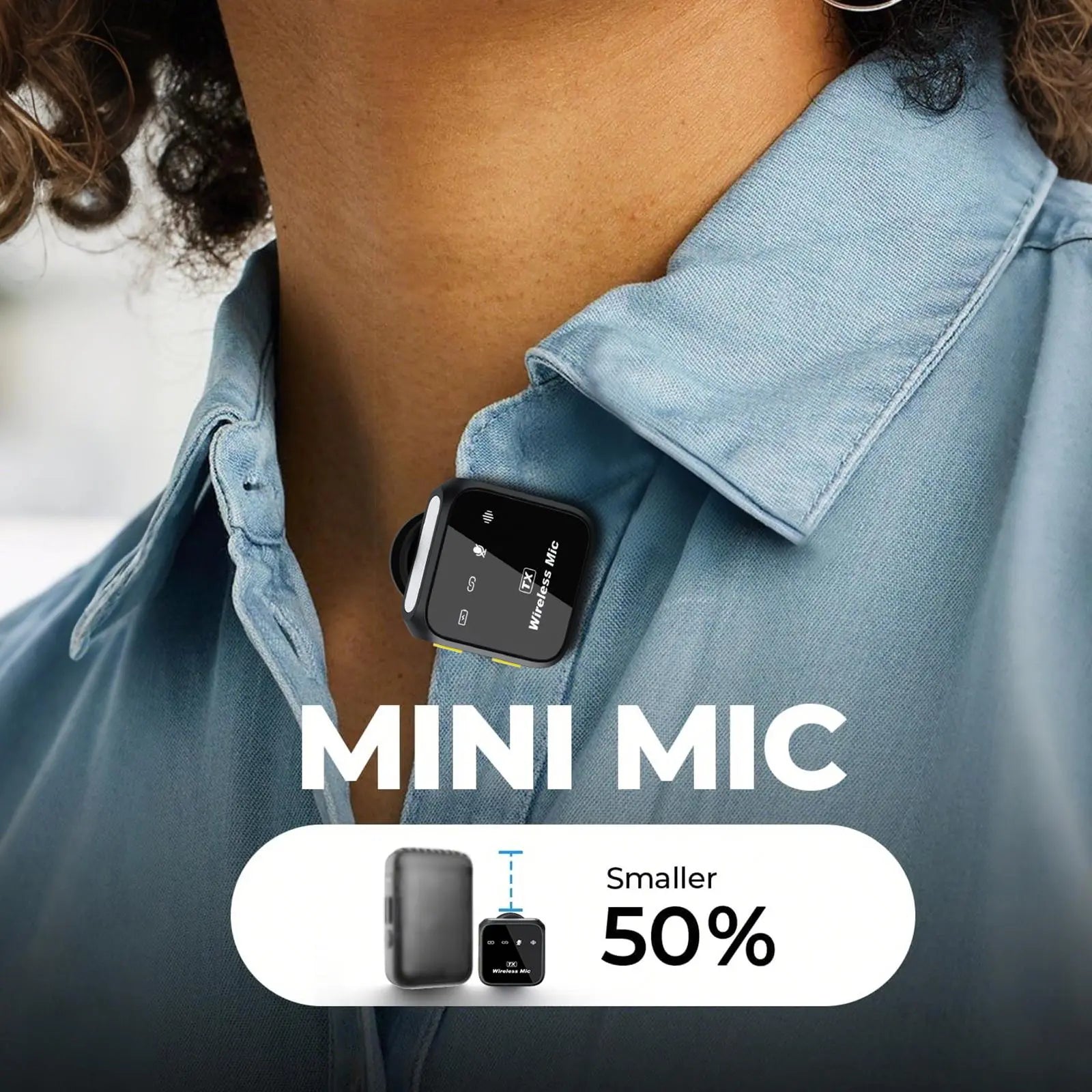 Mother'S Day Sale！Kukiho Wireless Lavalier Microphone for Iphone Ipad Android with Charging Case Audio Smartphone Audio Smartphone