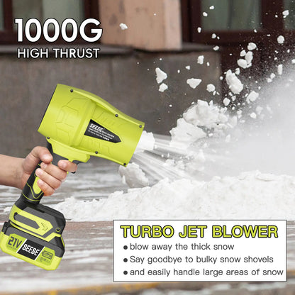 【Summervibes】Seese Cordless Leaf Blower Violent Turbofan,Brushlesspure Copper Motor Jet Fan with Battery,Cordlessturbo Super Power Air Duster, Car Drying after Wash, Snowremoval