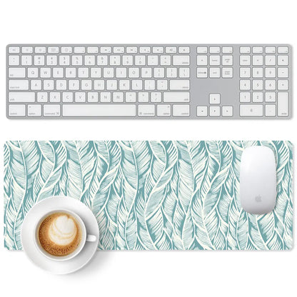 Large Gaming Mouse Pad Full Keyboard Laptop Computer Mouse Mat 31.5 X 11.8 Inches Waterproof Anti-Slip Neoprene Base for Home Office Geometric Design Summervibes